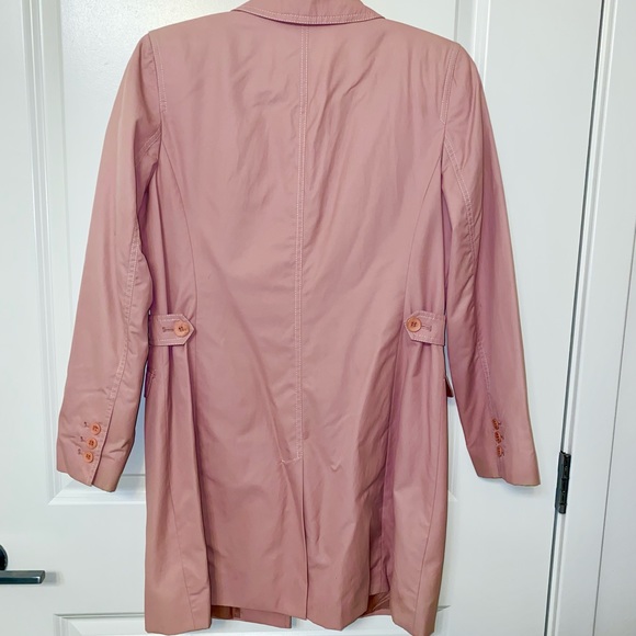 Ann Taylor Loft Spring Pink Trench Coat Jacket MP - Picture 8 of 9